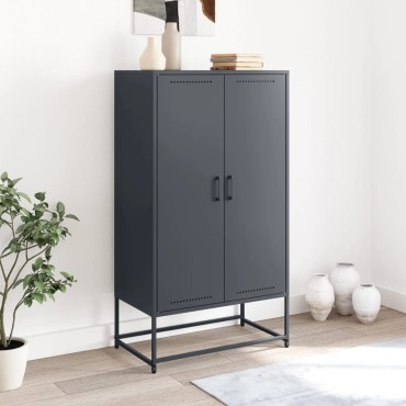 vidaXL Ντουλάπι Ανθρακί 68,5x38,5x123,5cm από Ατσάλι 1 τεμ.