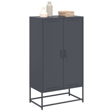 vidaXL Ντουλάπι Ανθρακί 68,5x38,5x123,5cm από Ατσάλι 1 τεμ.