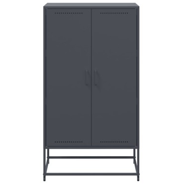 vidaXL Ντουλάπι Ανθρακί 68,5x38,5x123,5cm από Ατσάλι 1 τεμ.