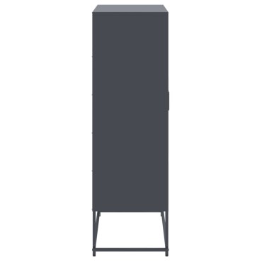 vidaXL Ντουλάπι Ανθρακί 68,5x38,5x123,5cm από Ατσάλι 1 τεμ.