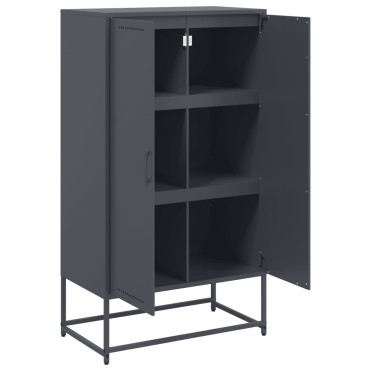 vidaXL Ντουλάπι Ανθρακί 68,5x38,5x123,5cm από Ατσάλι 1 τεμ.