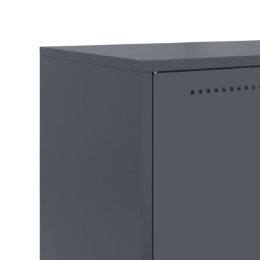 vidaXL Ντουλάπι Ανθρακί 68,5x38,5x123,5cm από Ατσάλι 1 τεμ.