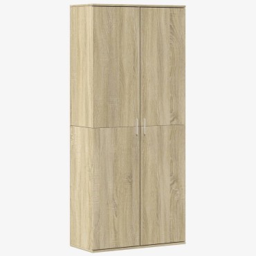 vidaXL Ντουλάπι Sonoma Δρυς 80x35x180cm από Επεξεργασμένο Ξύλο 1 τεμ.