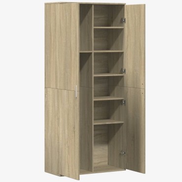 vidaXL Ντουλάπι Sonoma Δρυς 80x35x180cm από Επεξεργασμένο Ξύλο 1 τεμ.