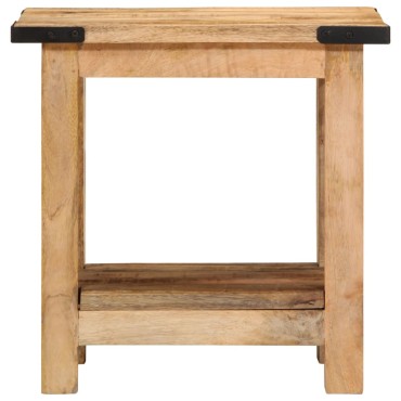 vidaXL Βοηθητικό Τραπέζι 40x30x40cm Ακατέργαστο Μασίφ Ξύλο Μάνγκο 1 τεμ.