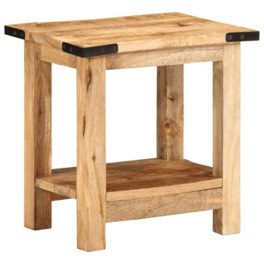 vidaXL Βοηθητικό Τραπέζι 40x30x40cm Ακατέργαστο Μασίφ Ξύλο Μάνγκο 1 τεμ.