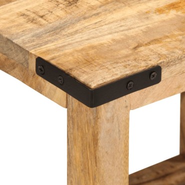 vidaXL Βοηθητικό Τραπέζι 40x30x40cm Ακατέργαστο Μασίφ Ξύλο Μάνγκο 1 τεμ.