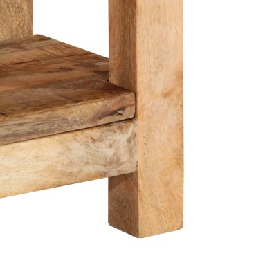 vidaXL Βοηθητικό Τραπέζι 40x30x40cm Ακατέργαστο Μασίφ Ξύλο Μάνγκο 1 τεμ.