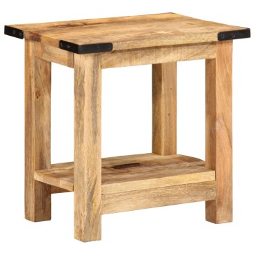 vidaXL Βοηθητικό Τραπέζι 40x30x40cm Ακατέργαστο Μασίφ Ξύλο Μάνγκο 1 τεμ.