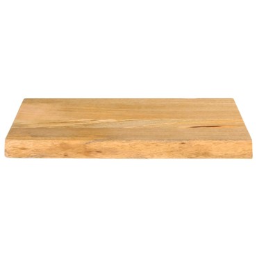 vidaXL Επιφάνεια Τραπεζιού 60x40x2,5cm Live Edge Μασίφ Ξύλο Μάνγκο 1 τεμ.