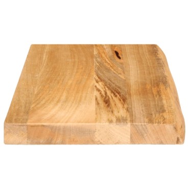 vidaXL Επιφάνεια Τραπεζιού 60x40x2,5cm Live Edge Μασίφ Ξύλο Μάνγκο 1 τεμ.