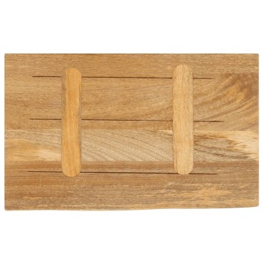 vidaXL Επιφάνεια Τραπεζιού 60x40x2,5cm Live Edge Μασίφ Ξύλο Μάνγκο 1 τεμ.