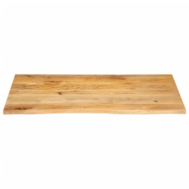 vidaXL Επιφάνεια Τραπεζιού 100x60x2,5cm Live Edge Μασίφ Ξύλο Μάνγκο 1 τεμ.