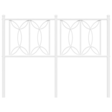 vidaXL Κεφαλάρι Λευκό Μεταλλικό 125x3x90cm 1 τεμ.