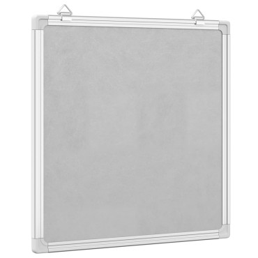 vidaXL Πίνακας Μαρκαδόρου Μαγνητικός Λευκός 40x40x1,7 εκ. Αλουμινίου