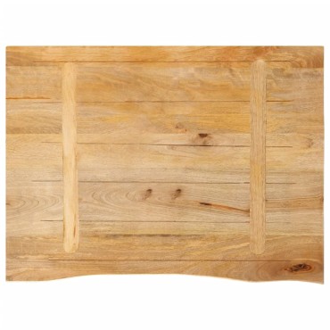 vidaXL Επιφάνεια Τραπεζιού 90x60x2,5cm Live Edge Μασίφ Ξύλο Μάνγκο 1 τεμ.