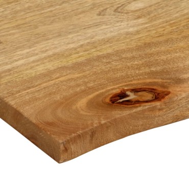 vidaXL Επιφάνεια Τραπεζιού 70x60x2,5cm Live Edge Μασίφ Ξύλο Μάνγκο 1 τεμ.