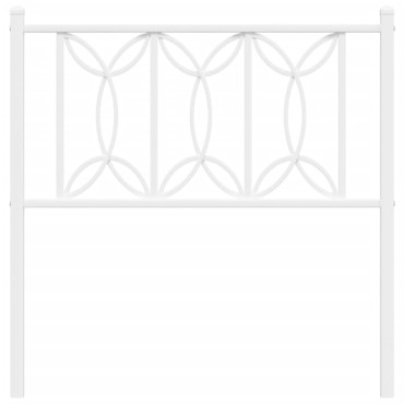 vidaXL Κεφαλάρι Λευκό Μεταλλικό 85x3x90cm 1 τεμ.