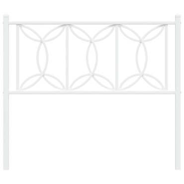 vidaXL Κεφαλάρι Λευκό Μεταλλικό 105x3x90cm 1 τεμ.