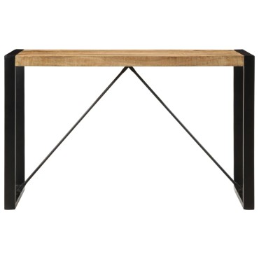 vidaXL Τραπεζαρία 120x55x76cm από Μασίφ Ακατέργαστο Ξύλο Μάνγκο 1 τεμ.