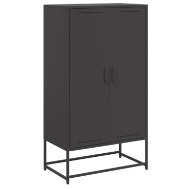 vidaXL Ντουλάπι Μαύρο 68,5x38,5x123,5cm από Ατσάλι 1 τεμ.