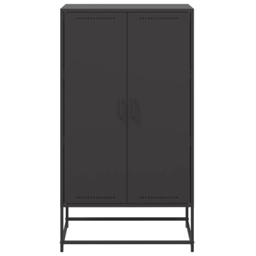 vidaXL Ντουλάπι Μαύρο 68,5x38,5x123,5cm από Ατσάλι 1 τεμ.