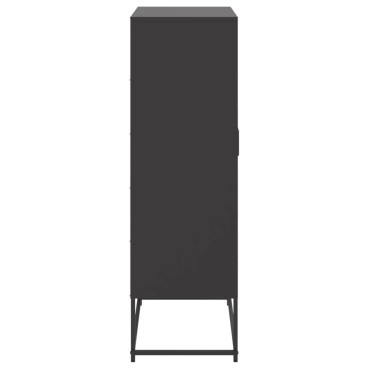 vidaXL Ντουλάπι Μαύρο 68,5x38,5x123,5cm από Ατσάλι 1 τεμ.