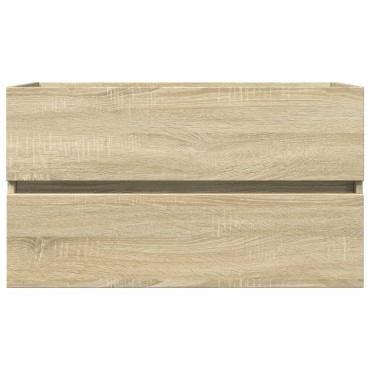 vidaXL Ντουλάπι Νιπτήρα Sonoma Δρυς 80x38,5x45cm από Επεξ. Ξύλο 1 τεμ.