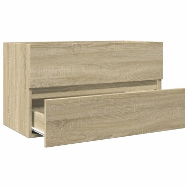 vidaXL Ντουλάπι Νιπτήρα Sonoma Δρυς 80x38,5x45cm από Επεξ. Ξύλο 1 τεμ.