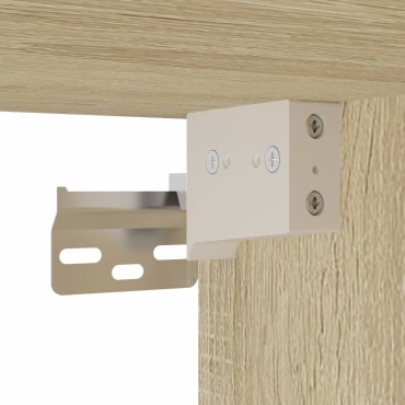 vidaXL Ντουλάπι Νιπτήρα Sonoma Δρυς 80x38,5x45cm από Επεξ. Ξύλο 1 τεμ.