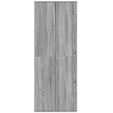 vidaXL Ντουλάπι Γκρι Sonoma 70x35x180cm από Επεξεργασμένο Ξύλο 1 τεμ.
