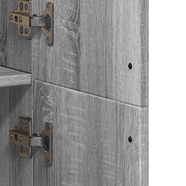 vidaXL Ντουλάπι Γκρι Sonoma 70x35x180cm από Επεξεργασμένο Ξύλο 1 τεμ.