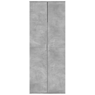 vidaXL Ντουλάπι Γκρι Σκυροδέματος 70x35x180cm από Επεξεργασμένο Ξύλο 1 τεμ.
