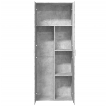 vidaXL Ντουλάπι Γκρι Σκυροδέματος 70x35x180cm από Επεξεργασμένο Ξύλο 1 τεμ.