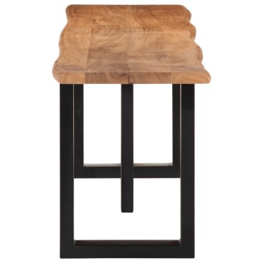 vidaXL Πάγκος από Μασίφ Ξύλο Ακακίας / Ατσάλι 160x35x45cm 1 τεμ.