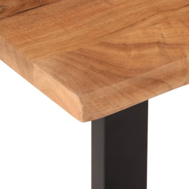vidaXL Πάγκος από Μασίφ Ξύλο Ακακίας / Ατσάλι 160x35x45cm 1 τεμ.