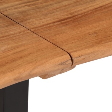 vidaXL Πάγκος από Μασίφ Ξύλο Ακακίας / Ατσάλι 160x35x45cm 1 τεμ.