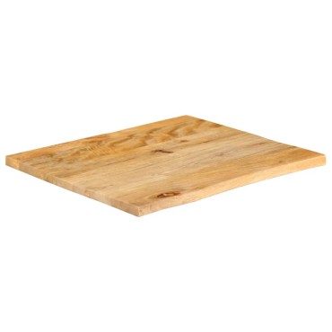 vidaXL Επιφάνεια Τραπεζιού 40x40x2,5cm Live Edge Μασίφ Ξύλο Μάνγκο 1 τεμ.