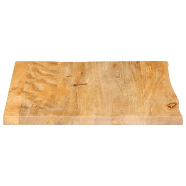 vidaXL Επιφάνεια Τραπεζιού 40x40x2,5cm Live Edge Μασίφ Ξύλο Μάνγκο 1 τεμ.