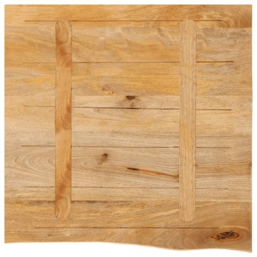 vidaXL Επιφάνεια Τραπεζιού 40x40x2,5cm Live Edge Μασίφ Ξύλο Μάνγκο 1 τεμ.