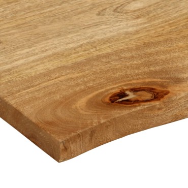 vidaXL Επιφάνεια Τραπεζιού 40x40x2,5cm Live Edge Μασίφ Ξύλο Μάνγκο 1 τεμ.