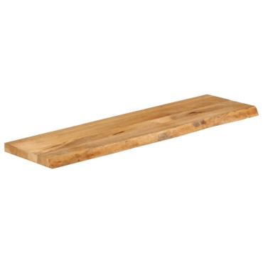 vidaXL Επιφάνεια Τραπεζιού 100x40x2,5cm Live Edge Μασίφ Ξύλο Μάνγκο 1 τεμ.