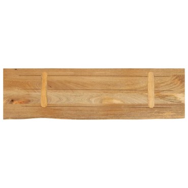 vidaXL Επιφάνεια Τραπεζιού 100x40x2,5cm Live Edge Μασίφ Ξύλο Μάνγκο 1 τεμ.
