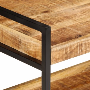 vidaXL Τρόλεϊ Κουζίνας 80x55x70cm Μασίφ Ακατέργαστο Ξύλο Μάνγκο 1 τεμ.