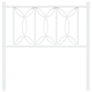 vidaXL Κεφαλάρι Λευκό Μεταλλικό 90x3x90cm 1 τεμ.