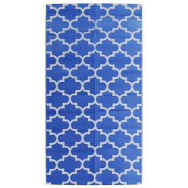 vidaXL Χαλί εξωτερικού χώρου ARAKIL μπλε 80x150 cm PP