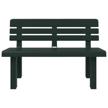 vidaXL Παγκάκι Κήπου Πράσινο 110x52x71cm από Πολυπροπυλένιο 1 τεμ.