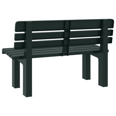 vidaXL Παγκάκι Κήπου Πράσινο 110x52x71cm από Πολυπροπυλένιο 1 τεμ.