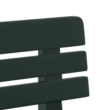 vidaXL Παγκάκι Κήπου Πράσινο 110x52x71cm από Πολυπροπυλένιο 1 τεμ.