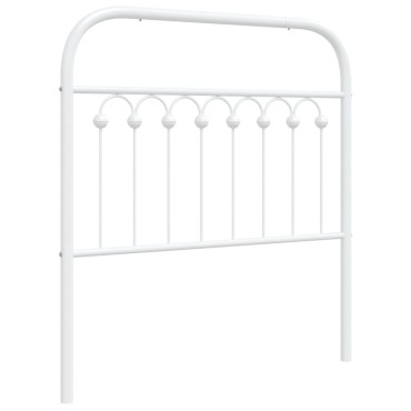 vidaXL Κεφαλάρι Λευκό Μεταλλικό 95x3x100cm 1 τεμ.